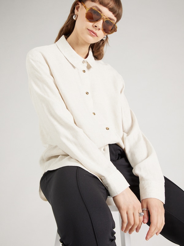 PIECES PIECES Bluse 'PCVinsty' In Beige