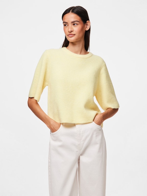 PIECES PIECES Pullover In Hellgelb