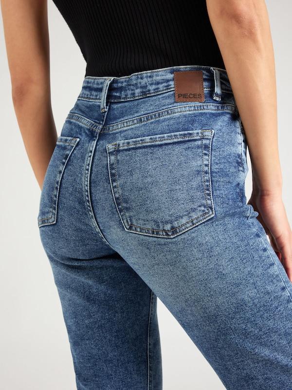 PIECES PIECES Regular Jeans 'BELLA' In Blue Denim