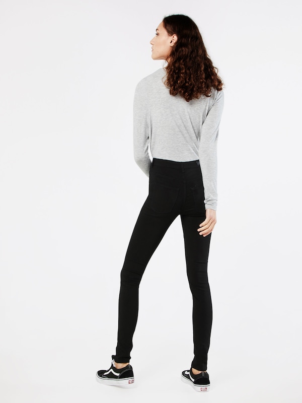 PIECES PIECES Skinny Jeggings In Black Denim