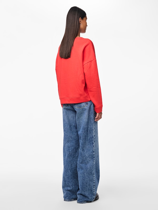 PIECES PIECES Sweatshirt 'PCChilli' In Hellrot