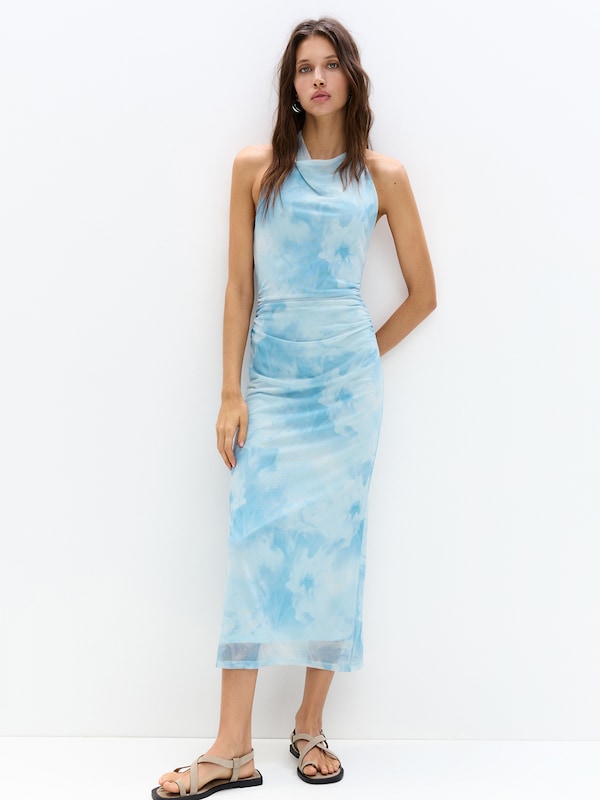Pullu0026Bear Pull&Bear Kleid In Himmelblau Pastellblau