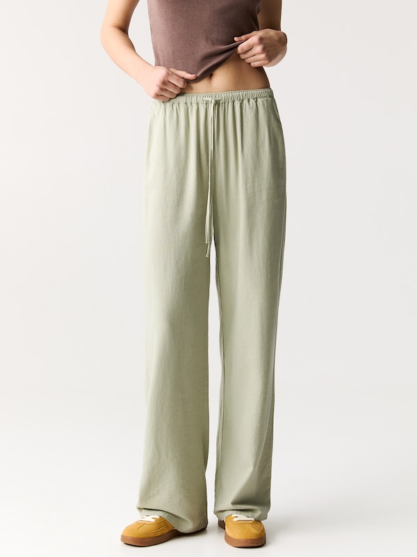Pullu0026Bear Pull&Bear Loosefit Hose In Pastellgrün