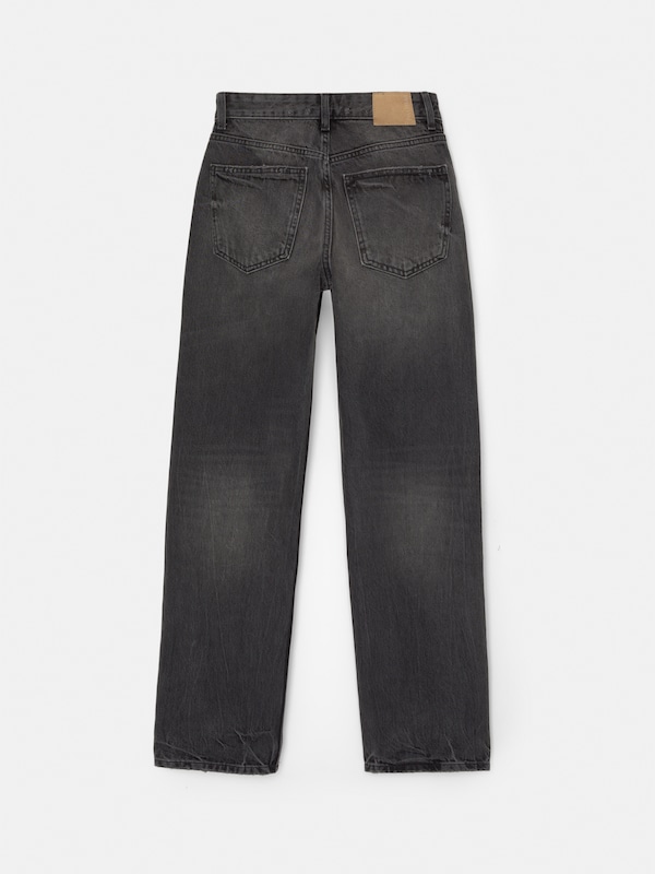 Pullu0026Bear Pull&Bear Loosefit Jeans In Black Denim