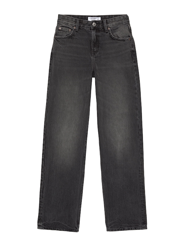 Pullu0026Bear Pull&Bear Loosefit Jeans in Black Denim