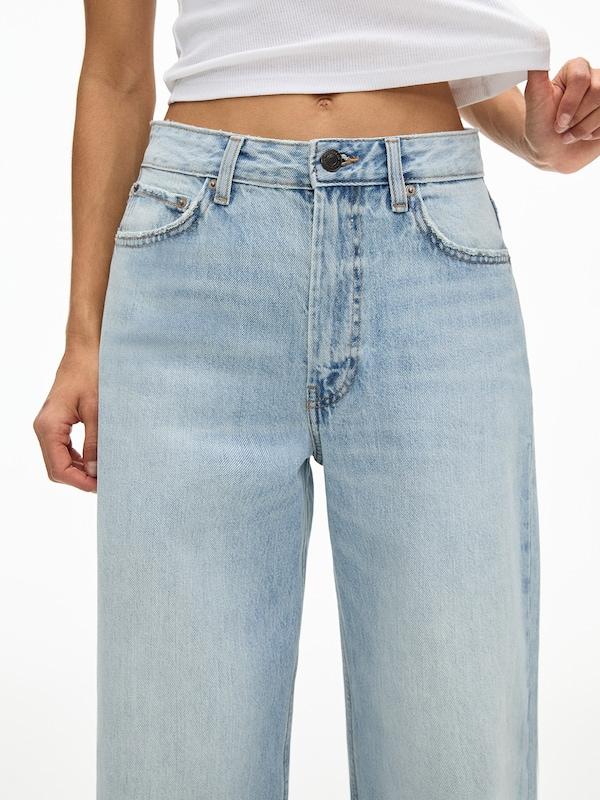 Pullu0026Bear Pull&Bear Loosefit Jeans In Blue Denim