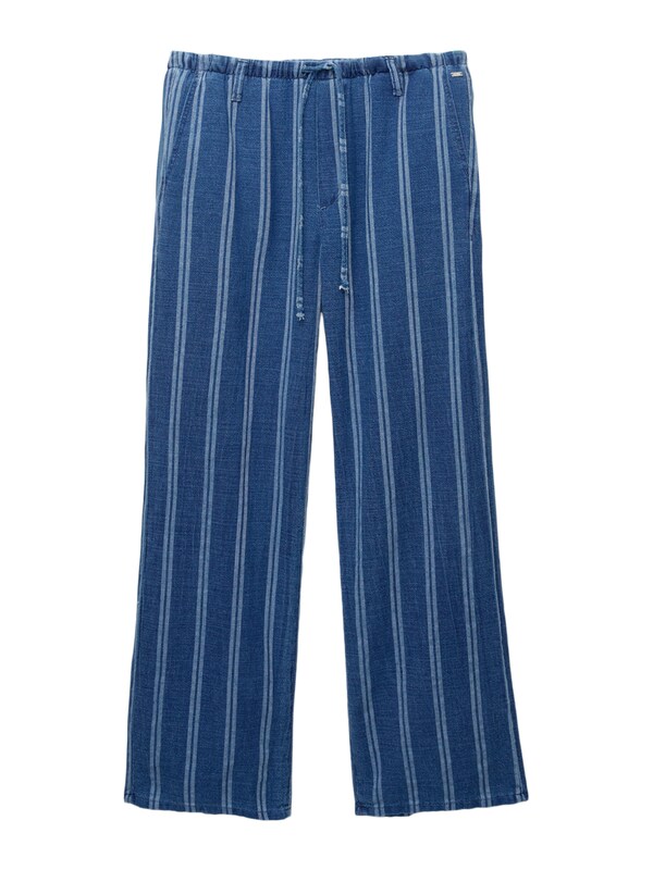 Pullu0026Bear Pull&Bear Wide Leg Hose in Hellblau Dunkelblau