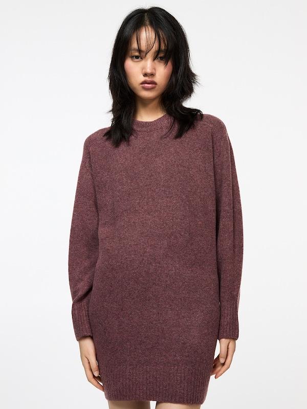 Pullu0026Bear Pull&Bear Kleid In Burgunder