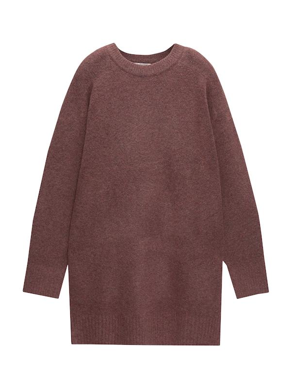 Pullu0026Bear Pull&Bear Kleid in Burgunder