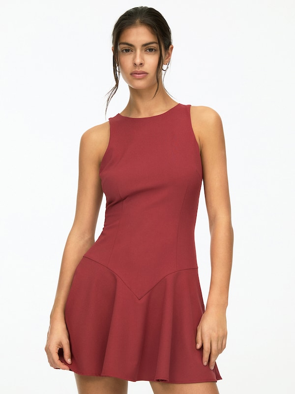 Pullu0026Bear Pull&Bear Kleid In Cranberry