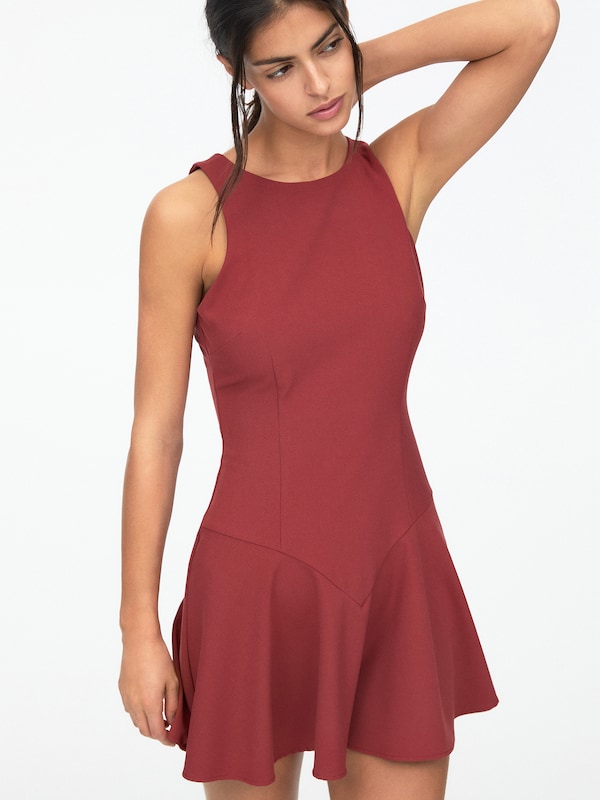 Pullu0026Bear Pull&Bear Kleid In Cranberry