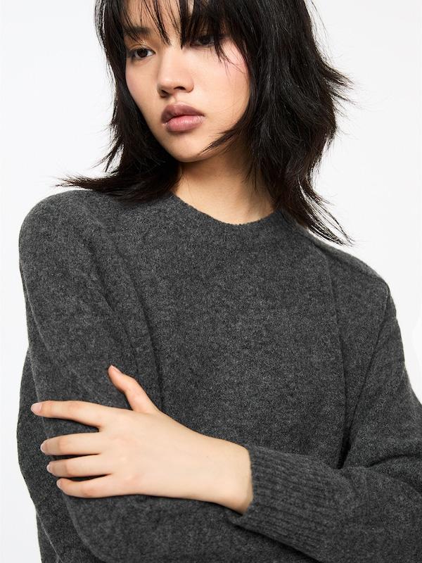 Pullu0026Bear Pull&Bear Kleid In Dunkelgrau