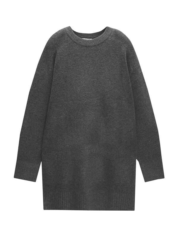 Pullu0026Bear Pull&Bear Kleid in Dunkelgrau