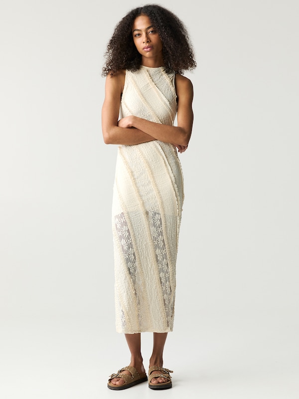 Pullu0026Bear Pull&Bear Kleid In Ecru
