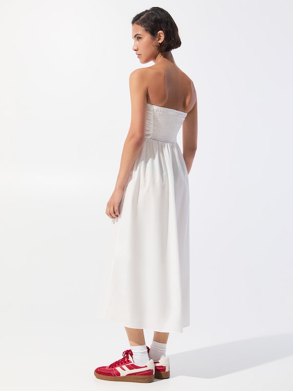 Pullu0026Bear Pull&Bear Kleid In Weiß
