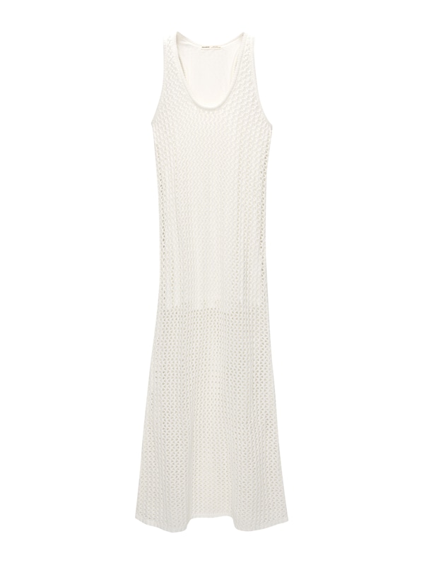 Pullu0026Bear Pull&Bear Kleid in Weiß