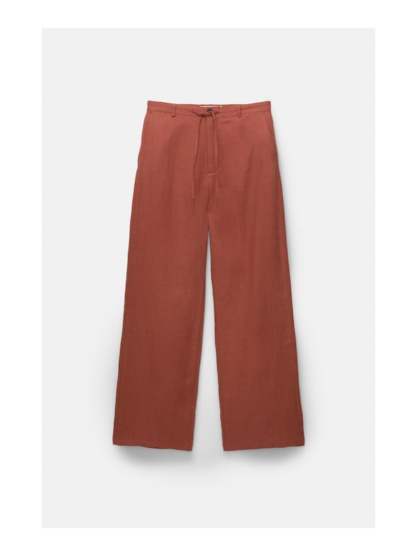 Pullu0026Bear Pull&Bear Loosefit Hose in Rostrot