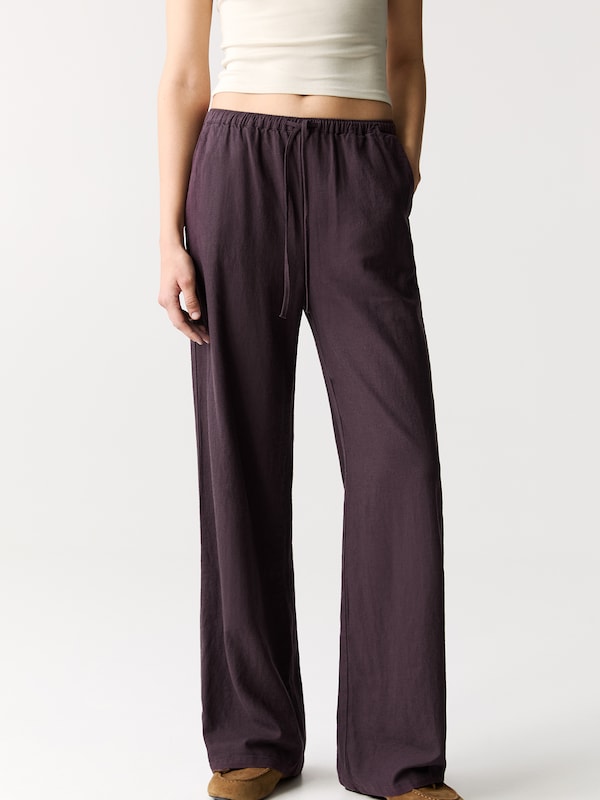 Pullu0026Bear Pull&Bear Loosefit Hose In Weinrot
