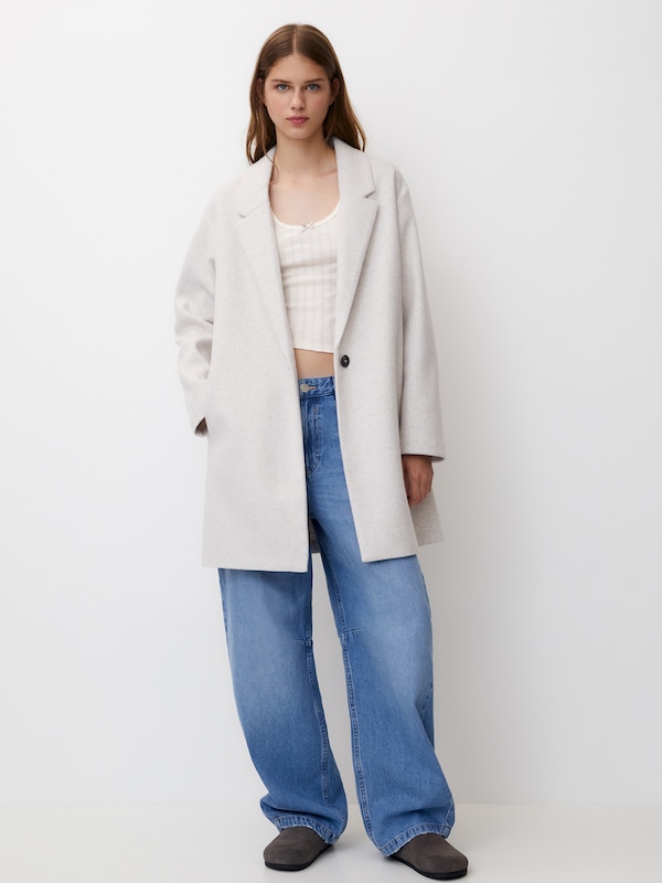 Pullu0026Bear Pull&Bear Mantel In Beige