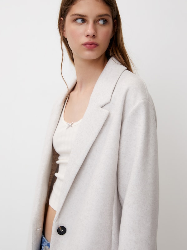 Pullu0026Bear Pull&Bear Mantel In Beige