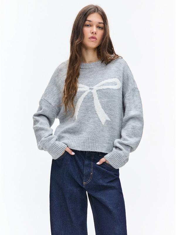 Pullu0026Bear Pull&Bear Pullover In Graumeliert