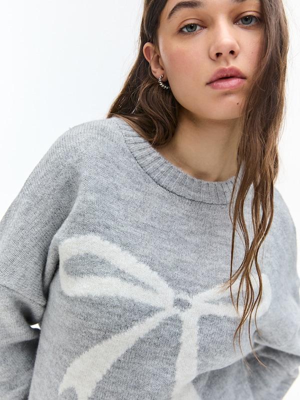 Pullu0026Bear Pull&Bear Pullover In Graumeliert