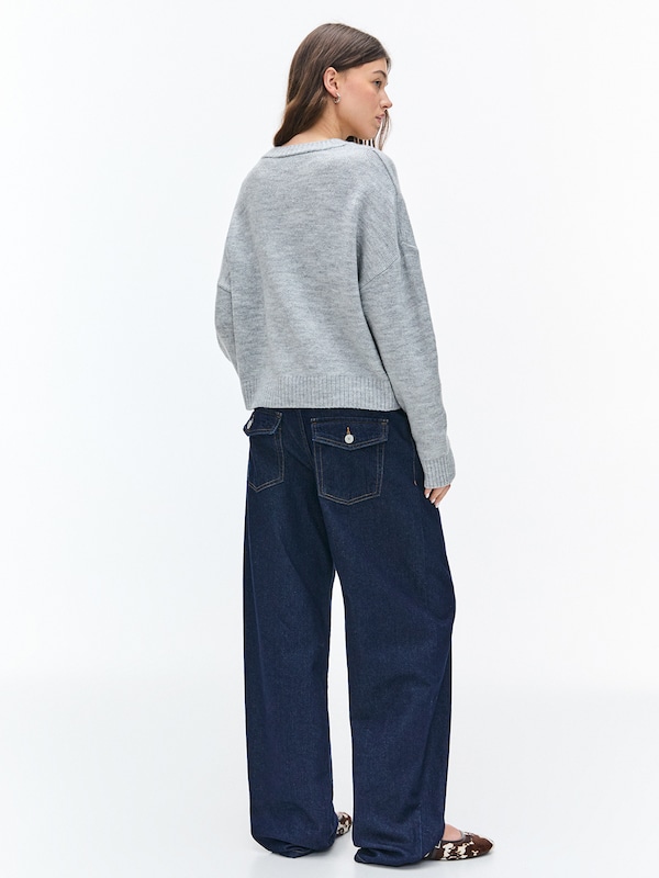 Pullu0026Bear Pull&Bear Pullover In Graumeliert