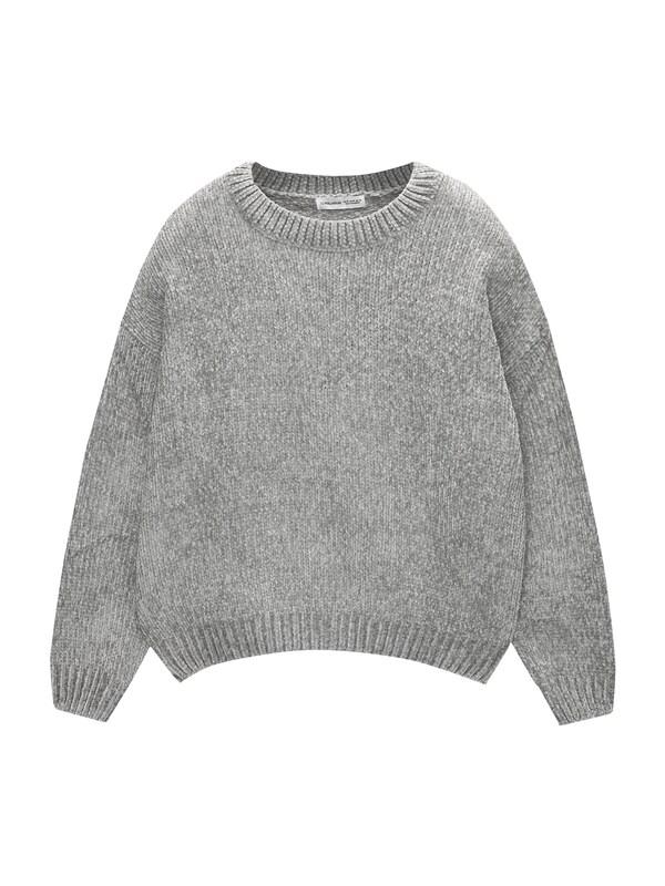 Pullu0026Bear Pull&Bear Pullover in Hellgrau