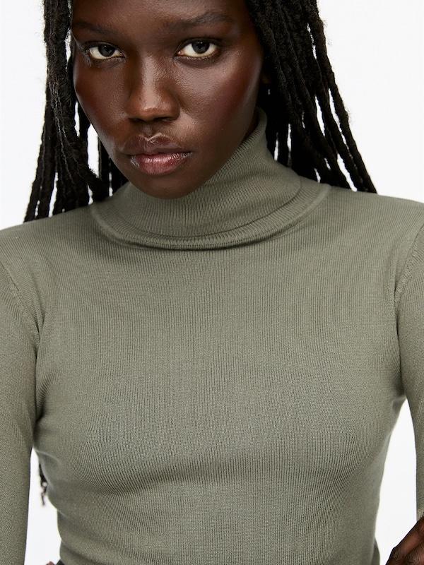 Pullu0026Bear Pull&Bear Pullover In Khaki