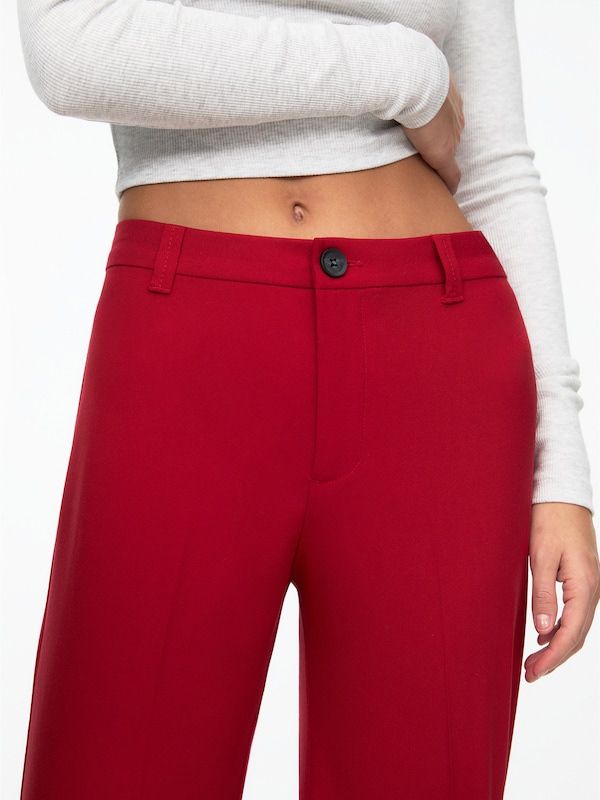Pullu0026Bear Pull&Bear Regular Hose In Dunkelrot