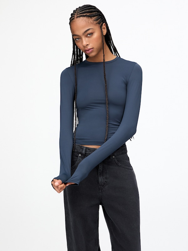 Pullu0026Bear Pull&Bear Shirt In Navy