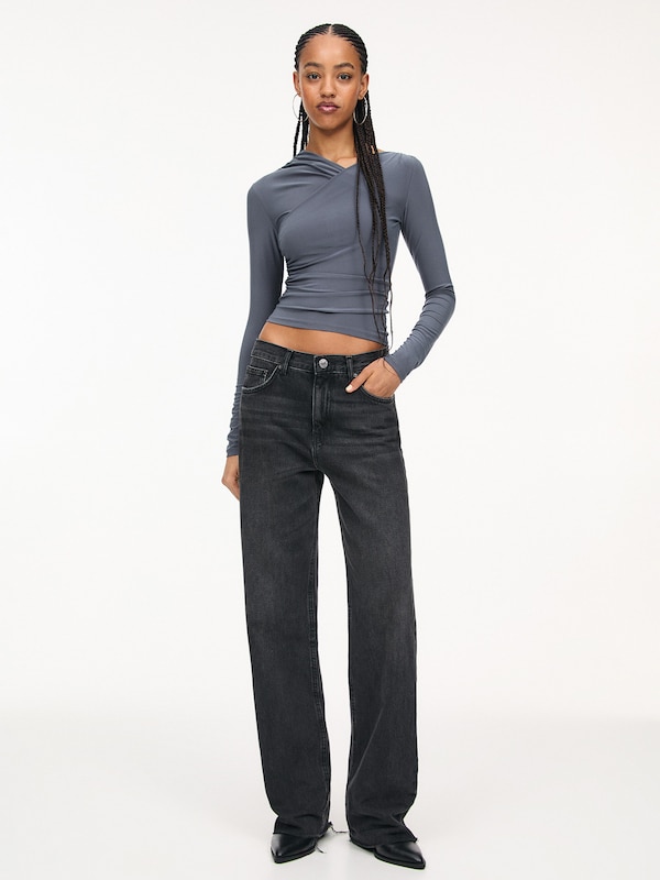 Pullu0026Bear Pull&Bear Shirt In Rauchblau