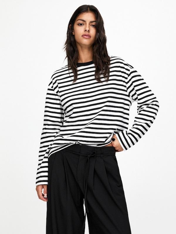 Pullu0026Bear Pull&Bear Shirt In Schwarz Weiß