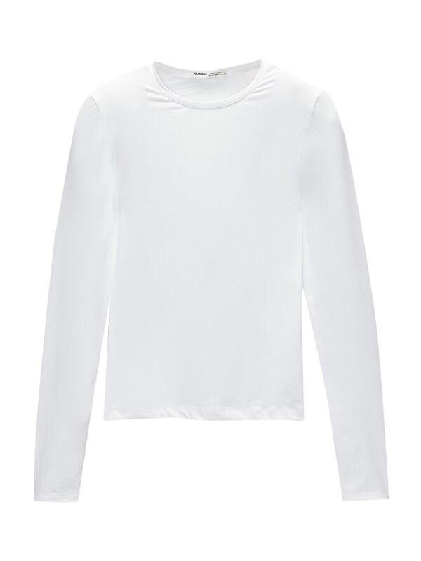 Pullu0026Bear Pull&Bear Shirt in Weiß