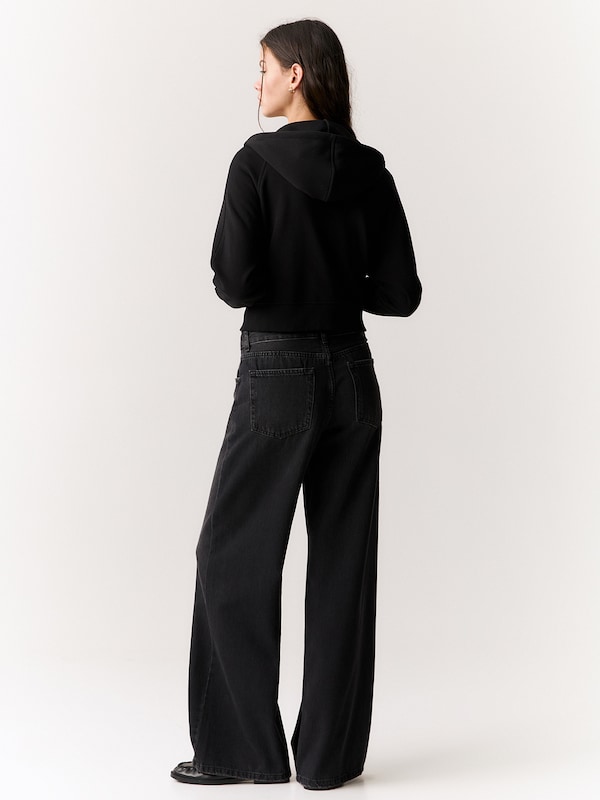 Pullu0026Bear Pull&Bear Sweatjacke In Schwarz