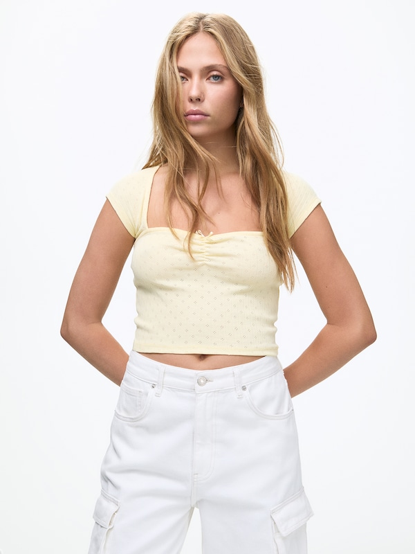 Pullu0026Bear Pull&Bear T-Shirt In Gelb