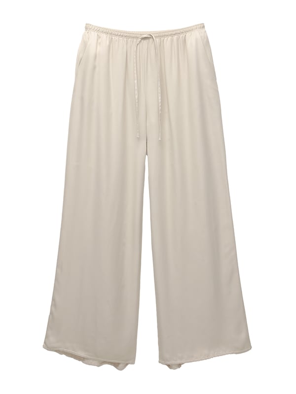 Pullu0026Bear Pull&Bear Wide Leg Hose In Beige