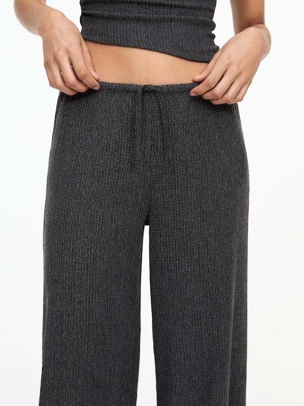 Pullu0026Bear Pull&Bear Wide Leg Hose In Graphit