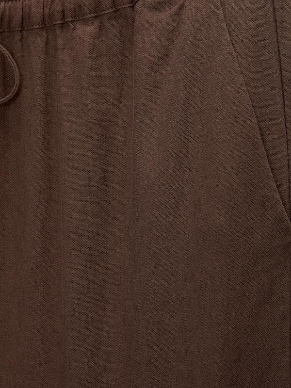Pullu0026Bear Pull&Bear Wide Leg Hose In Schoko