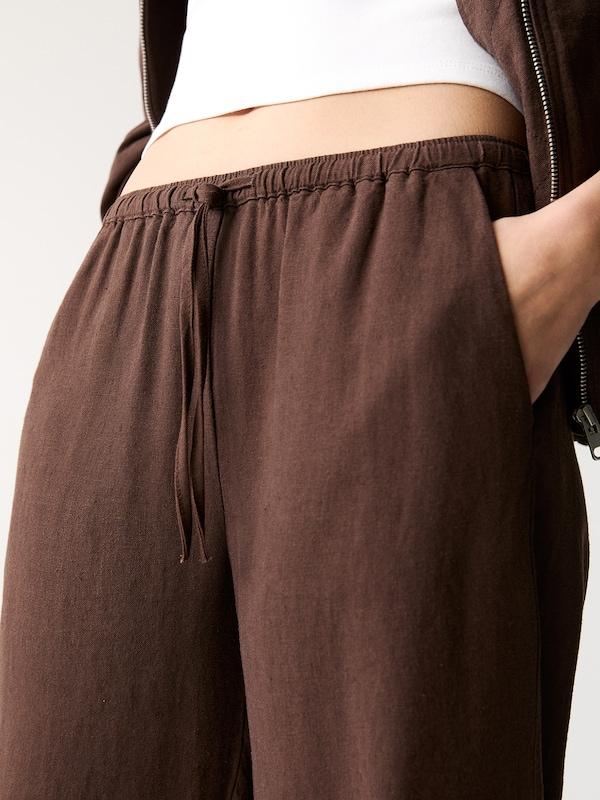 Pullu0026Bear Pull&Bear Wide Leg Hose In Schoko