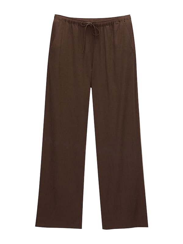 Pullu0026Bear Pull&Bear Wide Leg Hose in Schoko