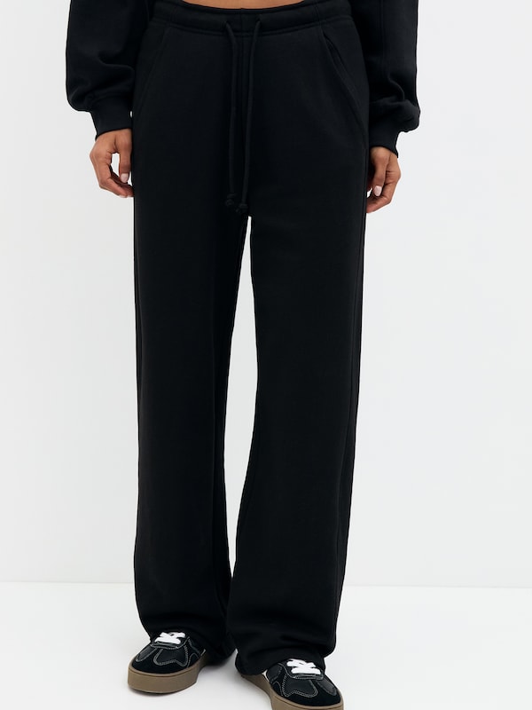 Pullu0026Bear Pull&Bear Wide Leg Hose In Schwarz