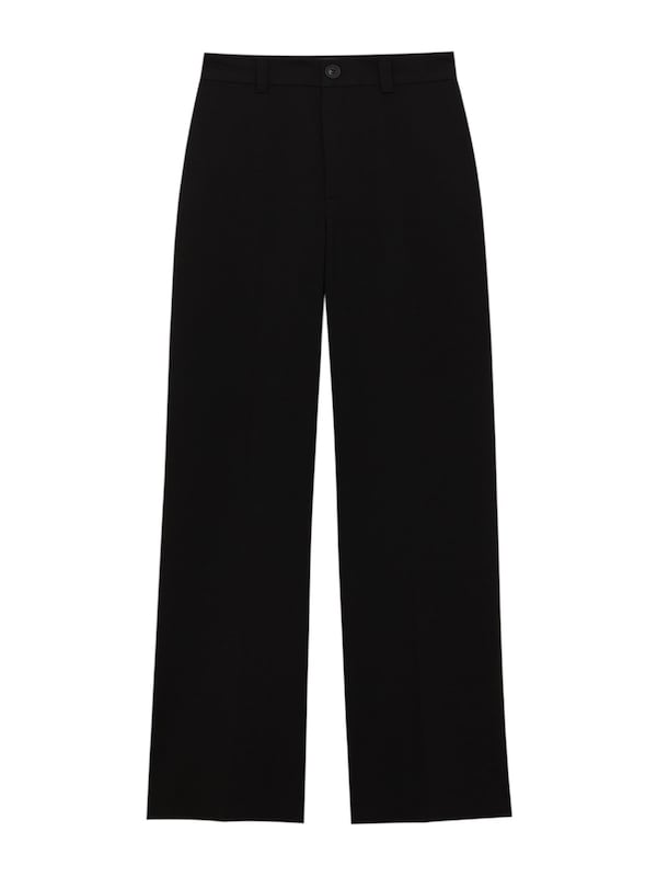 Pullu0026Bear Pull&Bear Wide Leg Hose in Schwarz