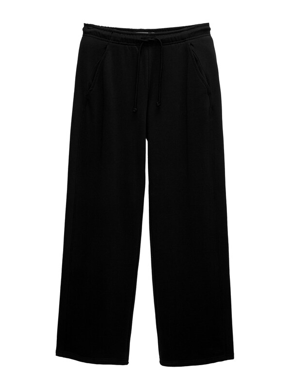 Pullu0026Bear Pull&Bear Wide Leg Hose in Schwarz