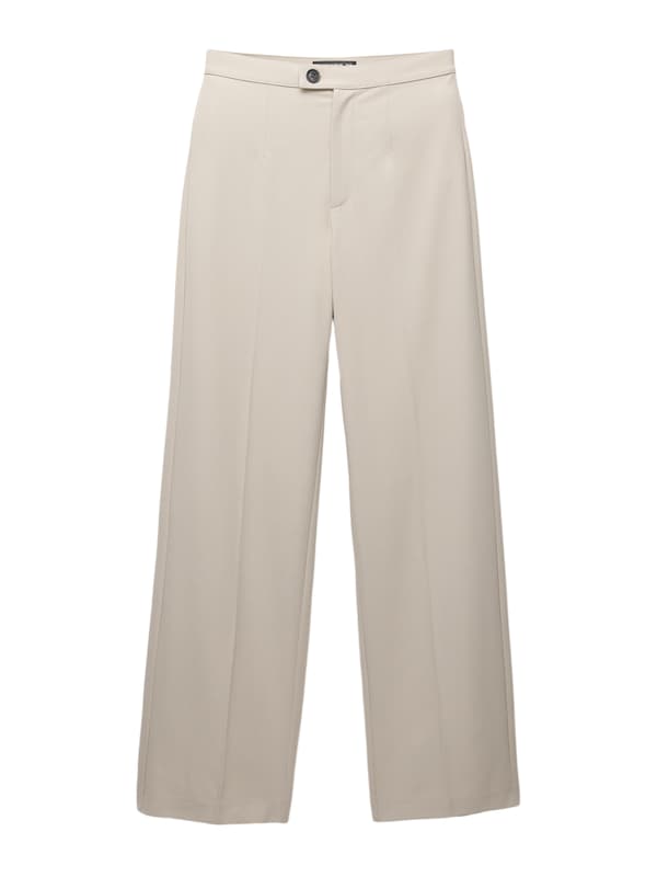 Pullu0026Bear Pull&Bear Wide Leg Hose in Stone