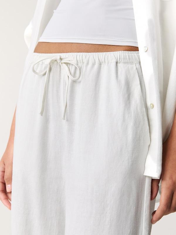 Pullu0026Bear Pull&Bear Wide Leg Hose In Weiß