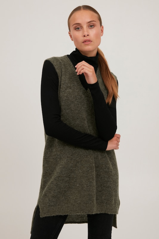 PULZ Jeans PULZ Jeans Pullover 'ASTRID' In Grün