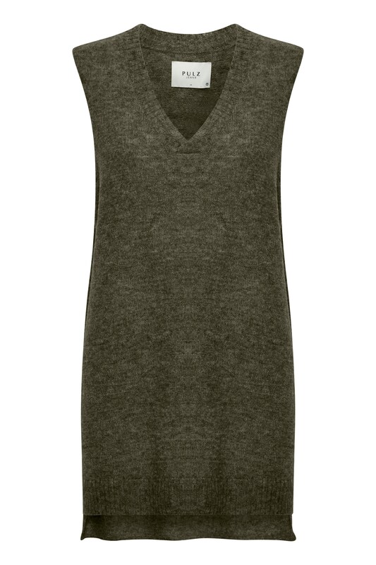 PULZ Jeans PULZ Jeans Pullover 'ASTRID' in Grün