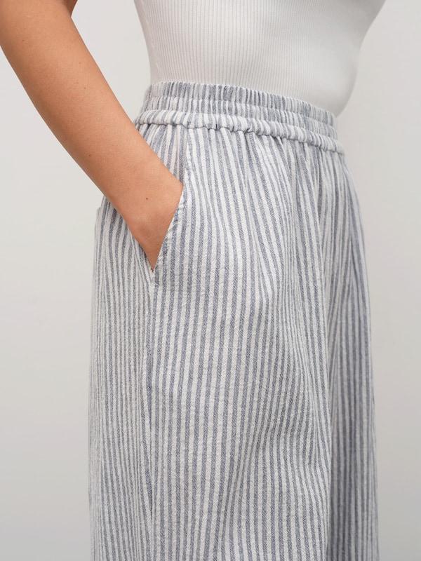 RÆRE By Lorena Rae RÆRE By Lorena Rae Wide Leg Hose 'Asta' In Opal Weiß