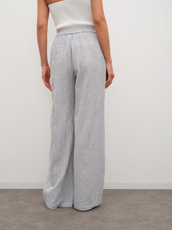 RÆRE By Lorena Rae RÆRE By Lorena Rae Wide Leg Hose 'Asta' In Opal Weiß